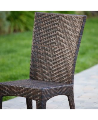 Streamdale Woven Wicker Outdoor Dining Chairs - Set of 2