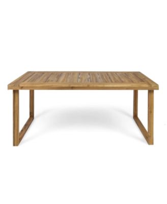 Streamdale Outdoor Acacia Wood Dining Set, Sandblast Natural Finish