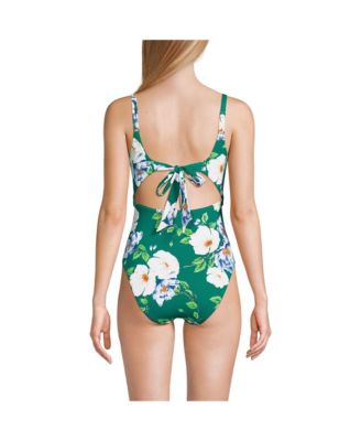 Women's Long Wrap Monokini High Leg One Piece Swimsuit
