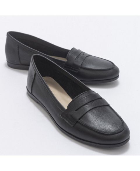 Женские туфли Forever & Always Shoes Dorothy Leather Loafer, цвет: Чёрный кожаный