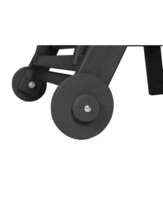 Streamdale 3-Piece Patio Lounge Set, Grey, Chaise Lounges with Table, Wheels & Cup Holder