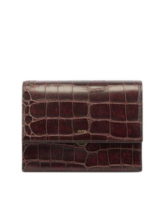 Mini Flap Croc Crossbody Bag