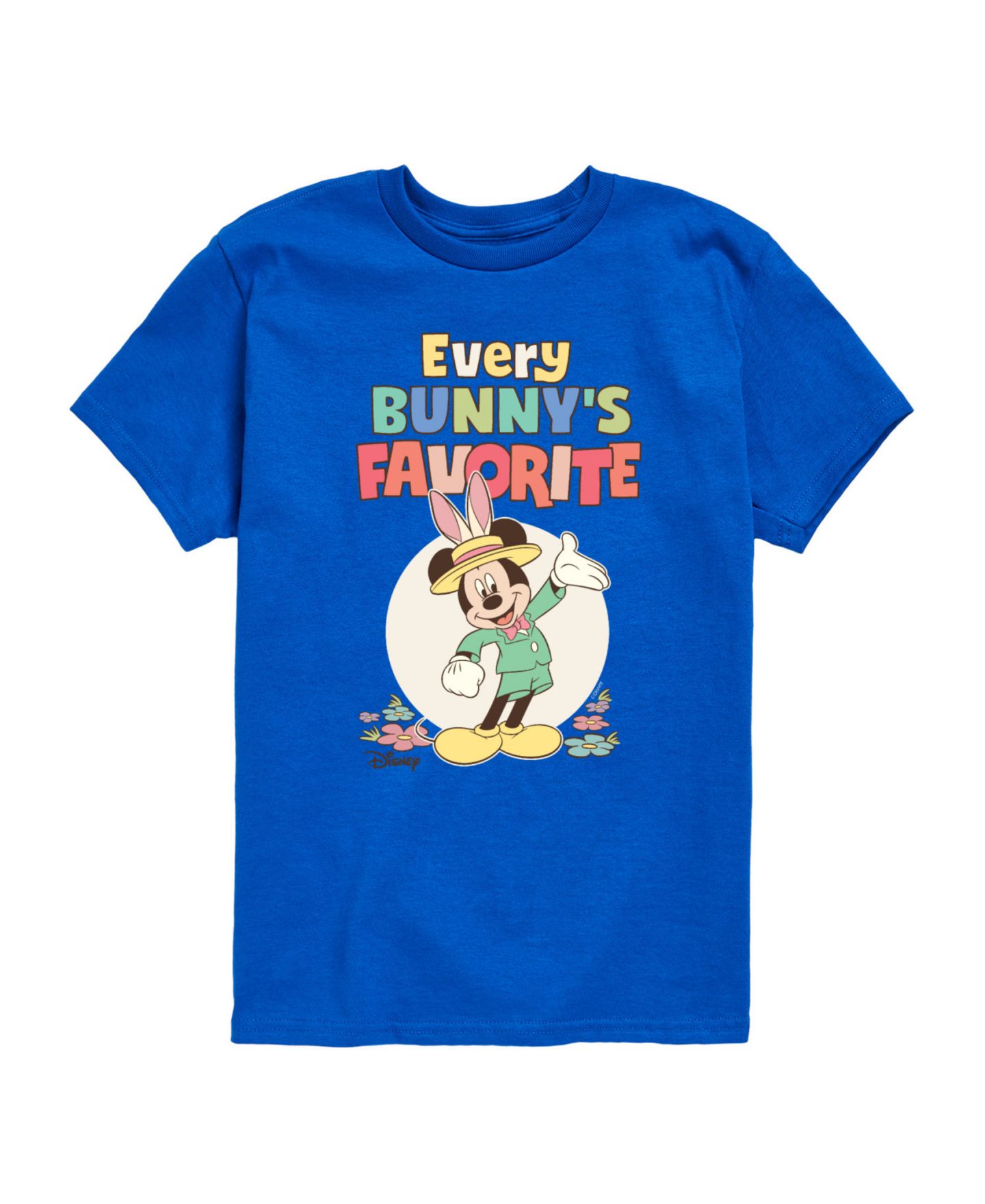 Футболка Disney Mickey Every Bunny's Favorite Graphic для мальчиков-малышей, цвет: Синий — фото 1