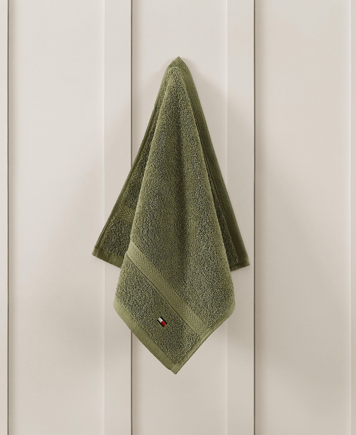 Tommy Hilfiger Home Modern American Solid Cotton Washcloth, 13" X 13"