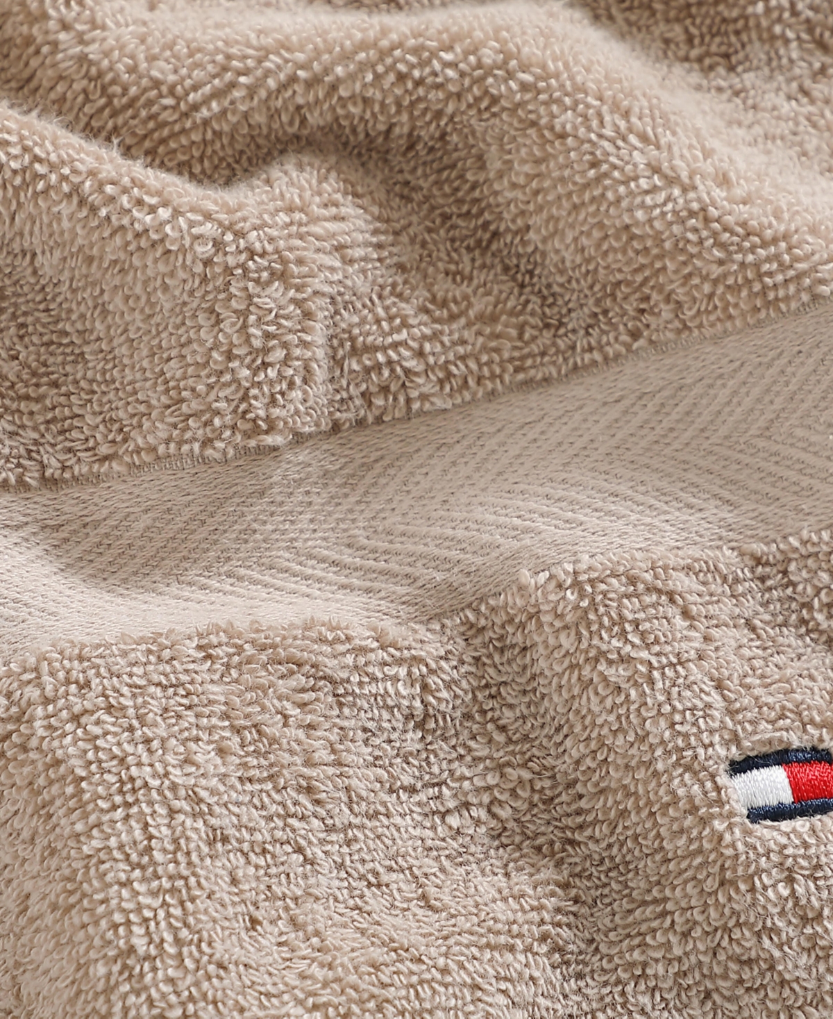 Shop Tommy Hilfiger Home Modern American Solid Cotton Hand Towel, 16" X 26"