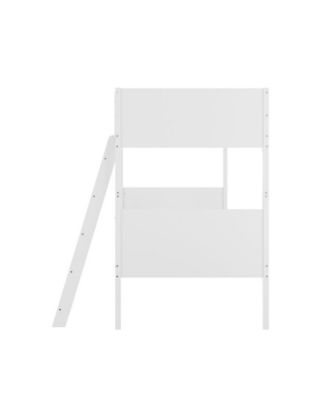 Samuel Kids Bunk Bed With Convertible, Solid Wood Slatted Frame And Easy-To-Climb Ladder With No Box Spring Required