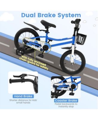 14 Inch Kids Bike with 2 Training Wheels for 3-5 Years Old
