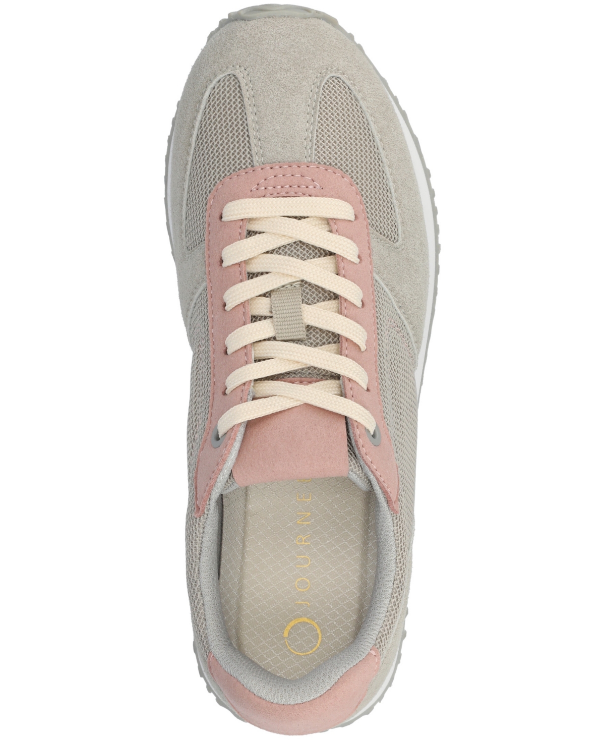 Journee Collection Women's Flow Casual Lace Up Sneakers In Gray