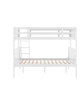 Samuel Kids Bunk Bed With Convertible, Solid Wood Slatted Frame And Easy-To-Climb Ladder With No Box Spring Required