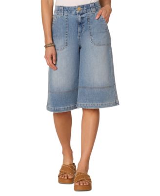 Democracy - Women's "Ab"solution High-Rise Denim Bermuda Shorts