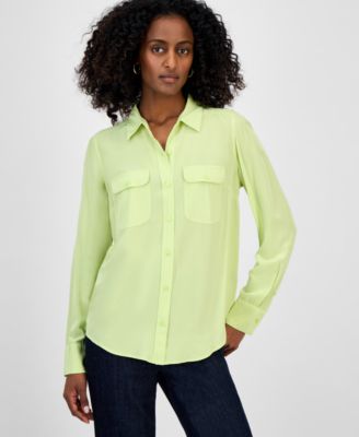 I.N.C. International Concepts - Women's Flap-Pocket Shirt