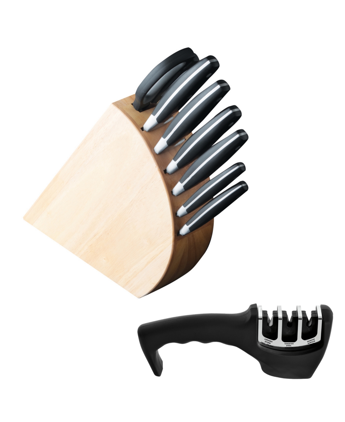 Berghoff Forged 9-piece Knife Block Set In Multicolor