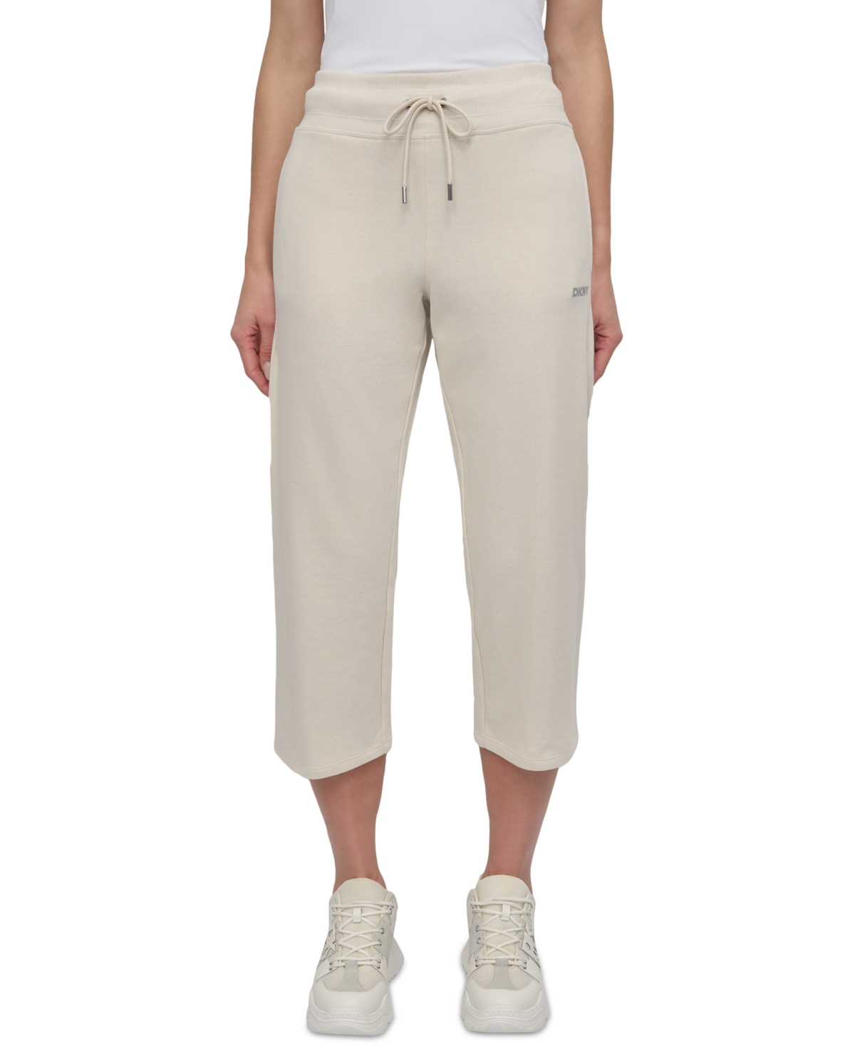Sport Women's Studded-Logo Cropped Pants - Lt City Khaki