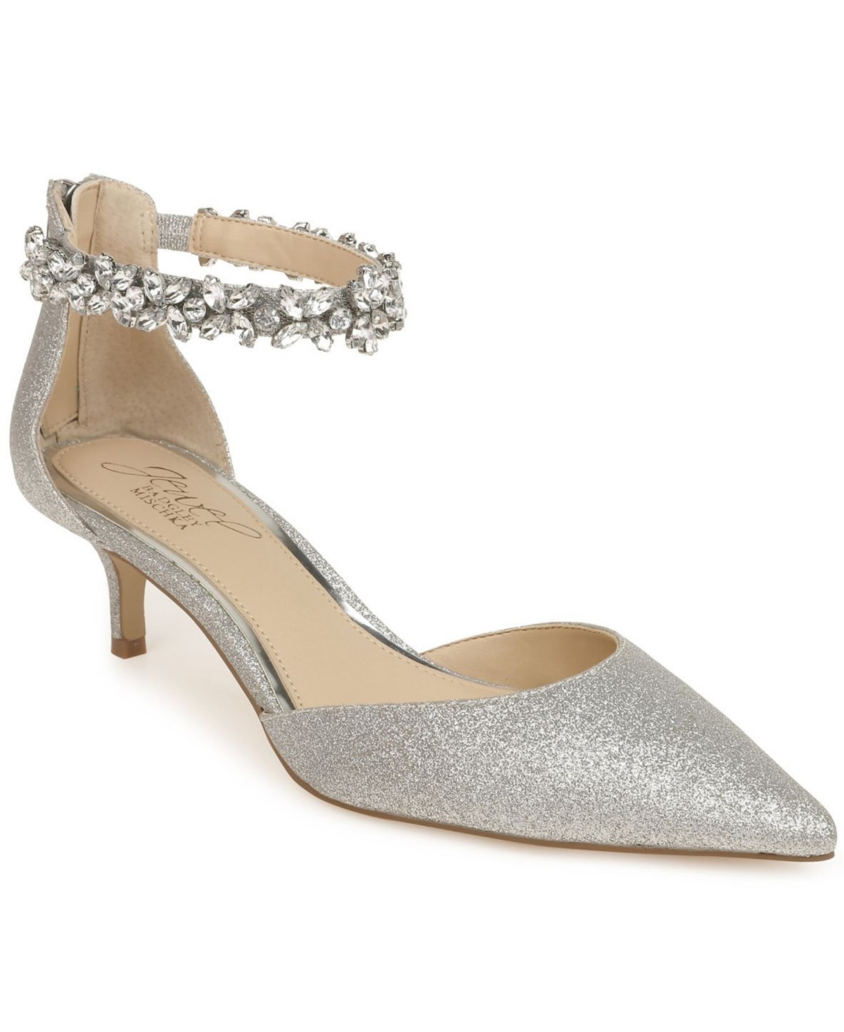 Женские туфли Jewel Badgley Mischka Women's Robles Kitten Heel Evening Pumps — фото 1