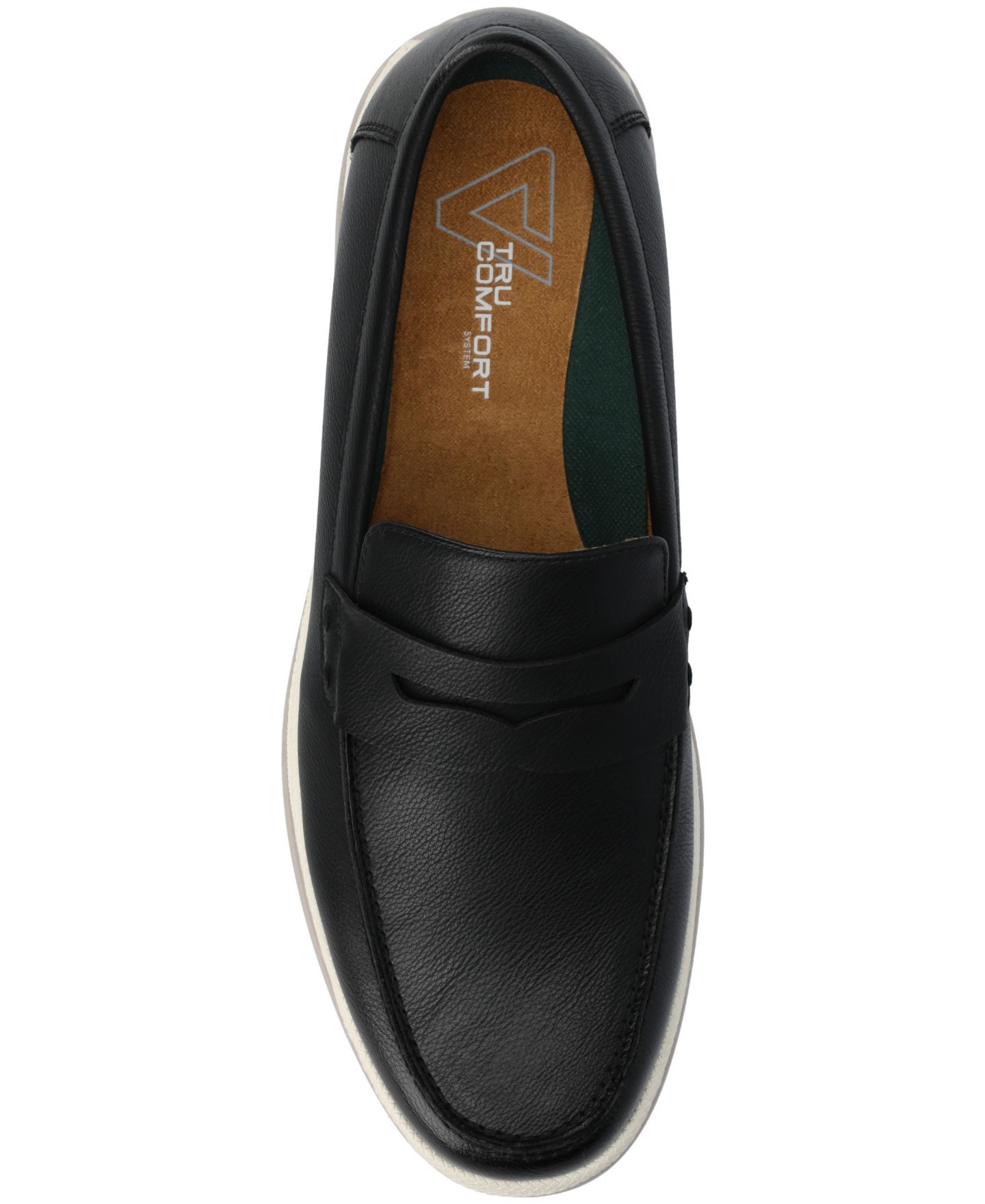 Мужские туфли Vance Co. Brantley Casual Flexible Penny, цвет: Чёрный — фото 4
