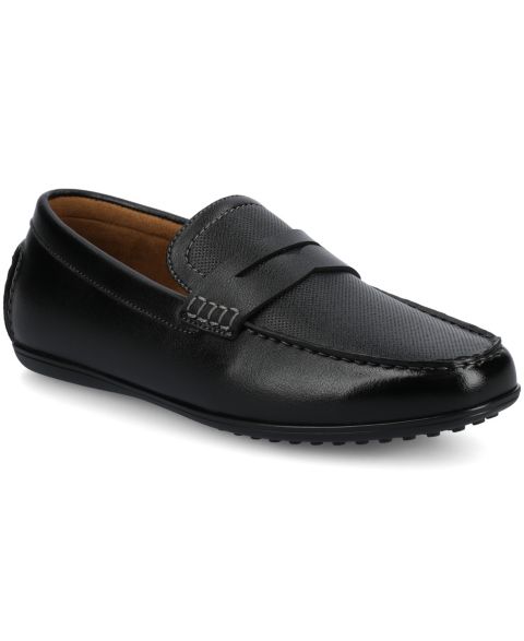 Мужские туфли Vance Co. Yates Comfort Driving Penny, цвет: Чёрный