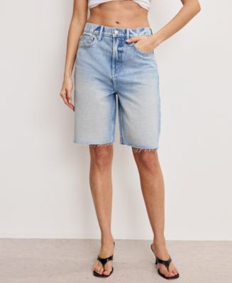 Good American Women's Good Standard Denim Bermuda Shorts