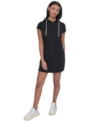 Women's Roll-Sleeve Hooded Sneaker Dress