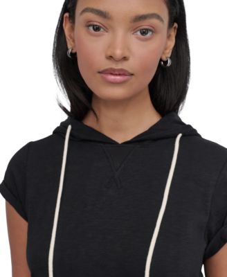 Women's Roll-Sleeve Hooded Sneaker Dress