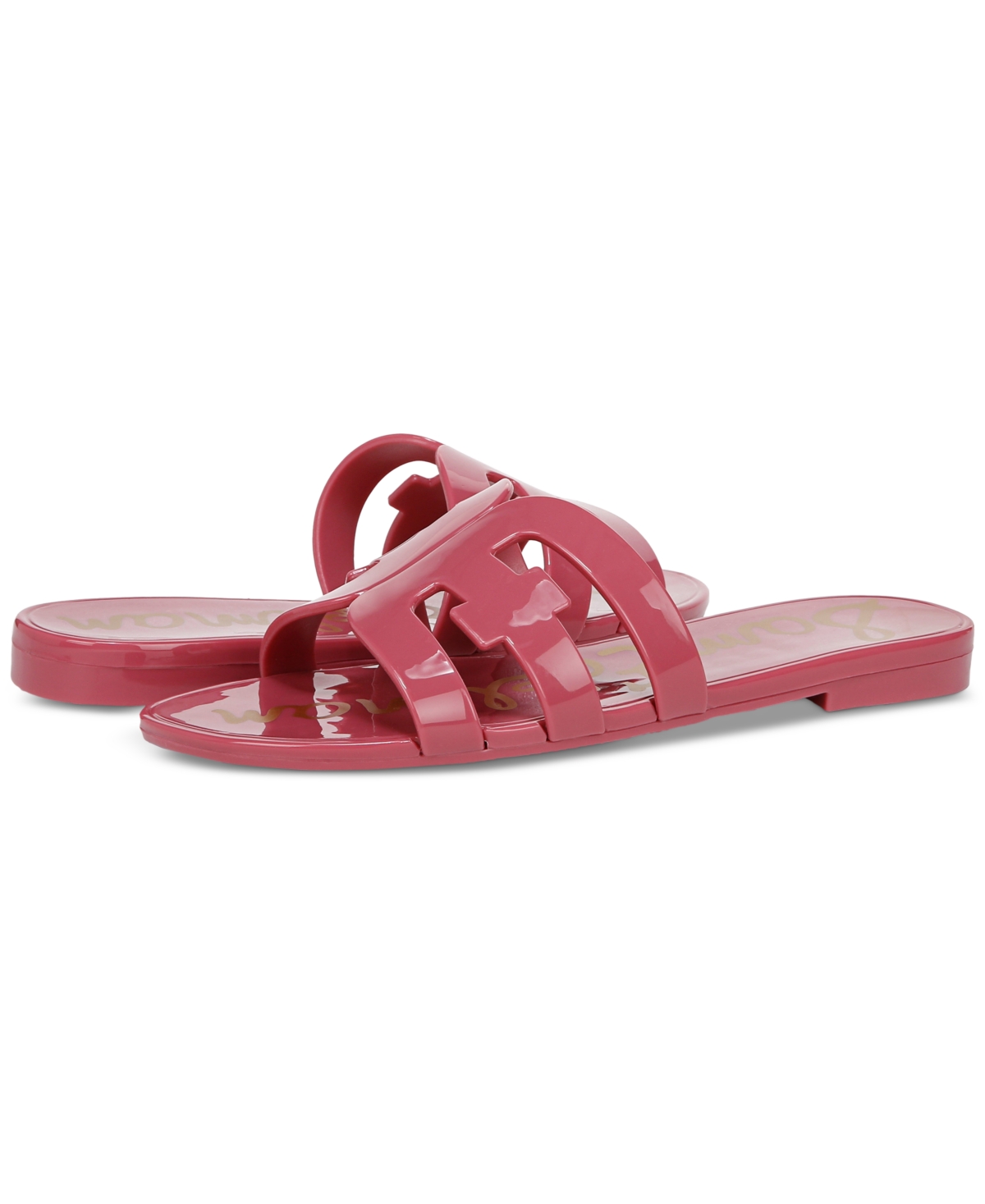 Sam Edelman Women's Bay Jelly Slide Flat Sandals In Pink