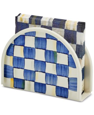 Royal Check Enameled Napkin Holder