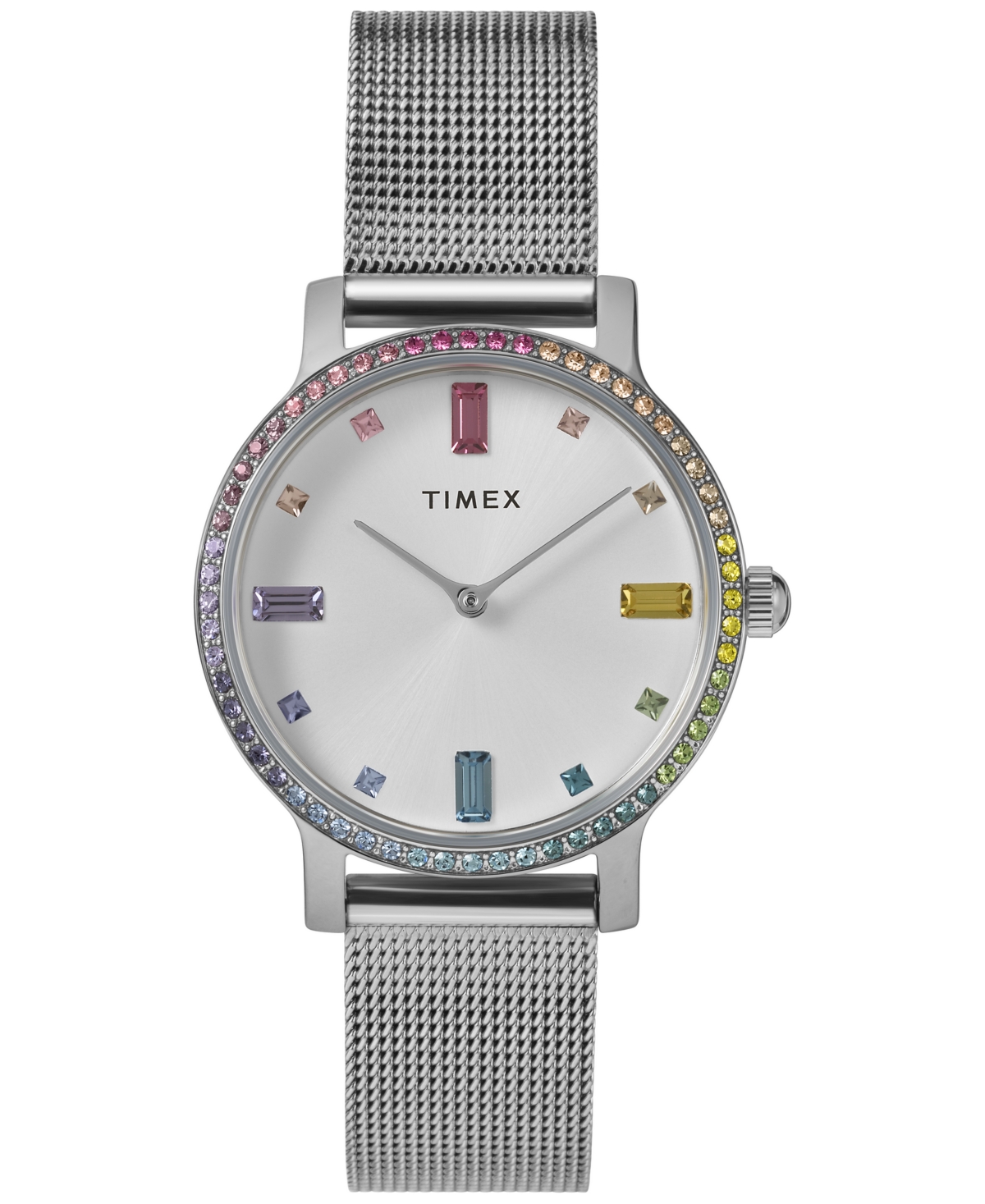 Women's Analog Silver-Tone Stainless Steel Watch, 31mm - Silver Tone