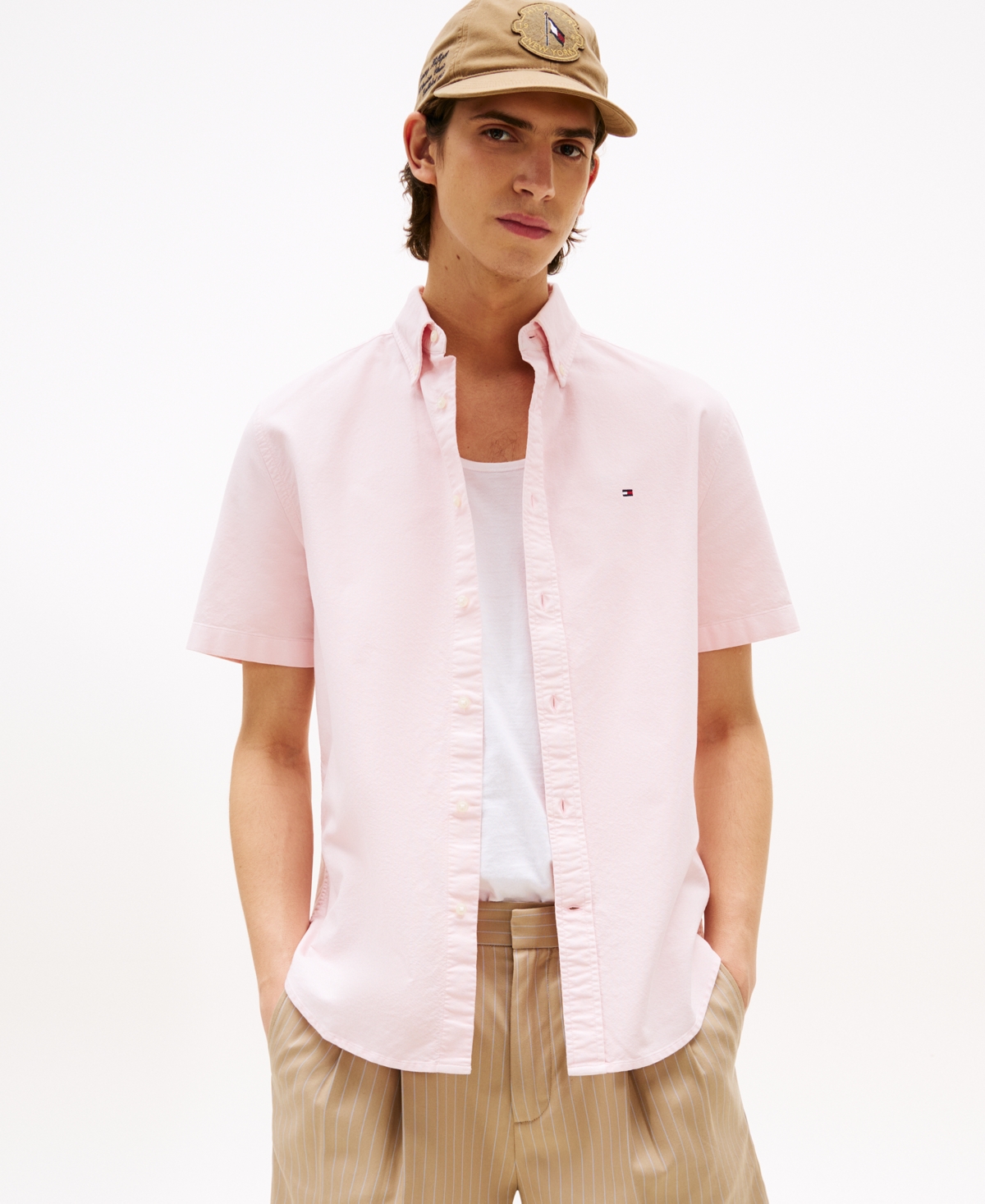 Men's Regular-Fit Oxford Shirt - Breezy Blue