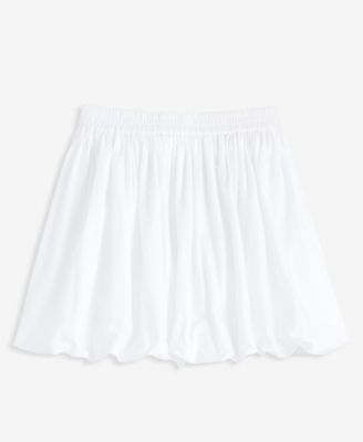 Women's Cotton Bubble-Hem Mini Skirt, Exclusively at Macy's