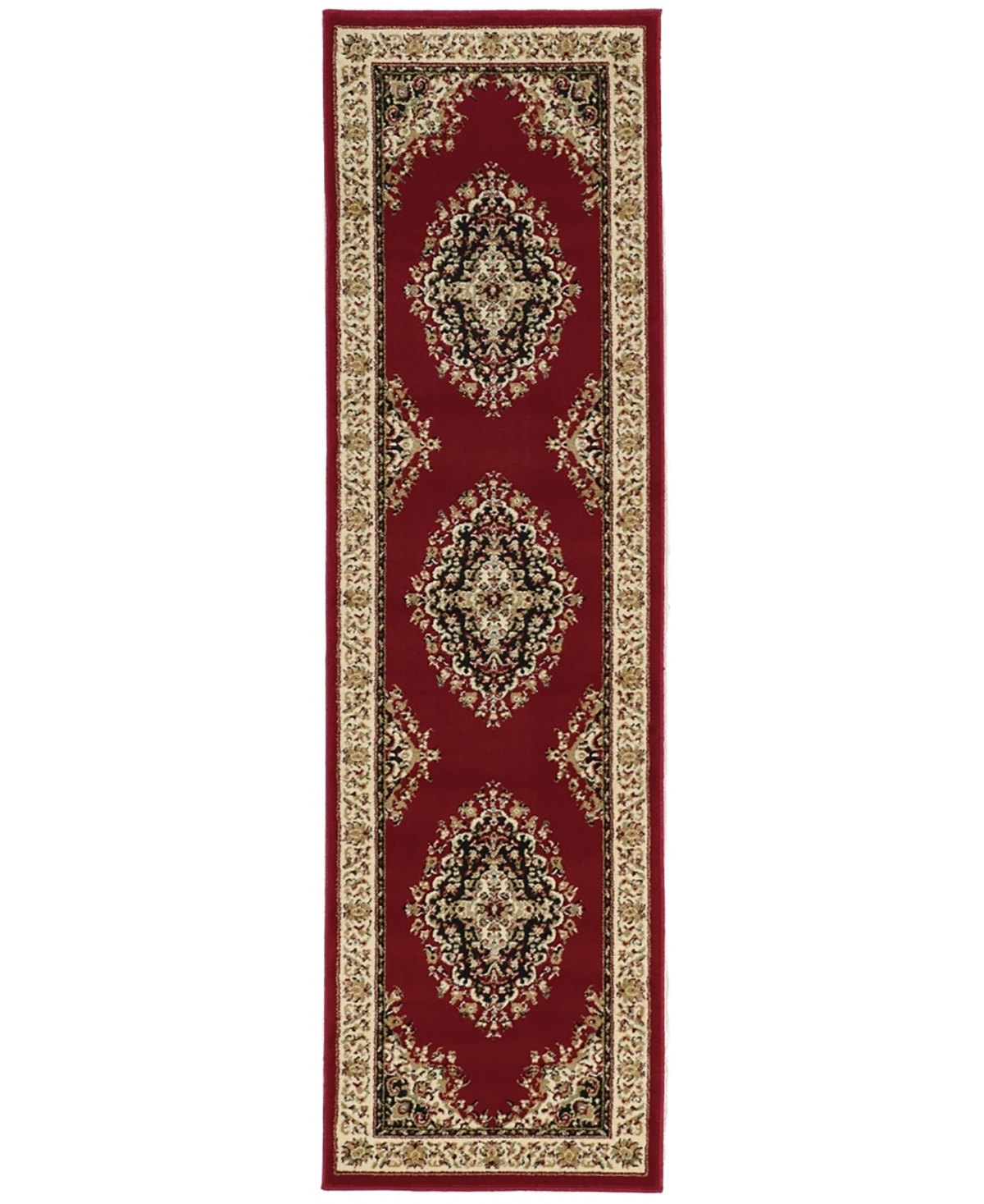 Km Home Closeout!  Pesaro 1595 2'2"x7'7" Runner Area Rug In Red