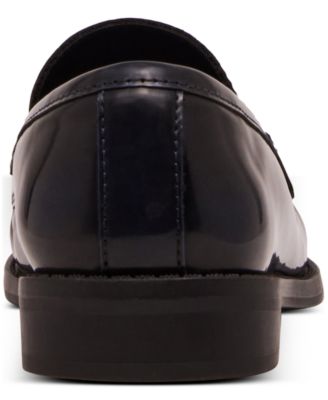 Prep Moc-Toe Tailored Loafer Flats