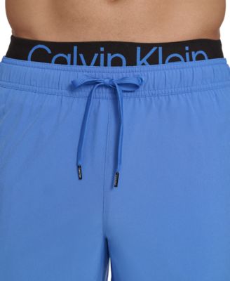 Men's Logo Elastic Waist Modern Euro 5" Volley Swim Trunks