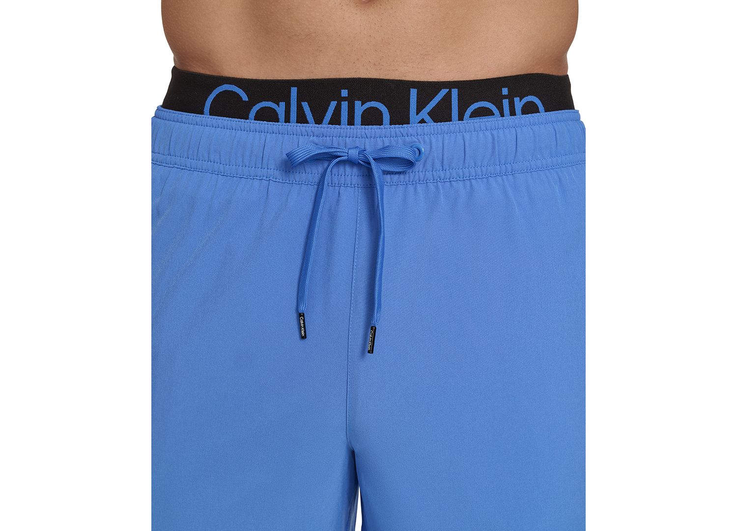 Men's Logo Elastic Waist Modern Euro 5" Volley Swim Trunks