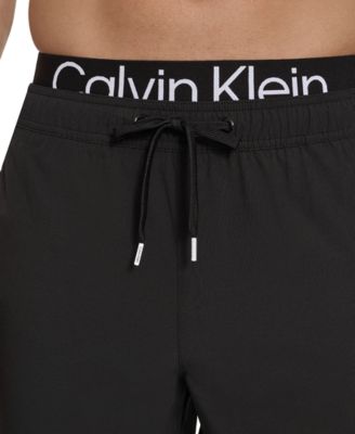 Men's Logo Elastic Waist Modern Euro 5" Volley Swim Trunks