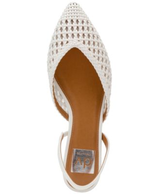 Women's Cashe Woven Slingback Pointed-Toe Flats