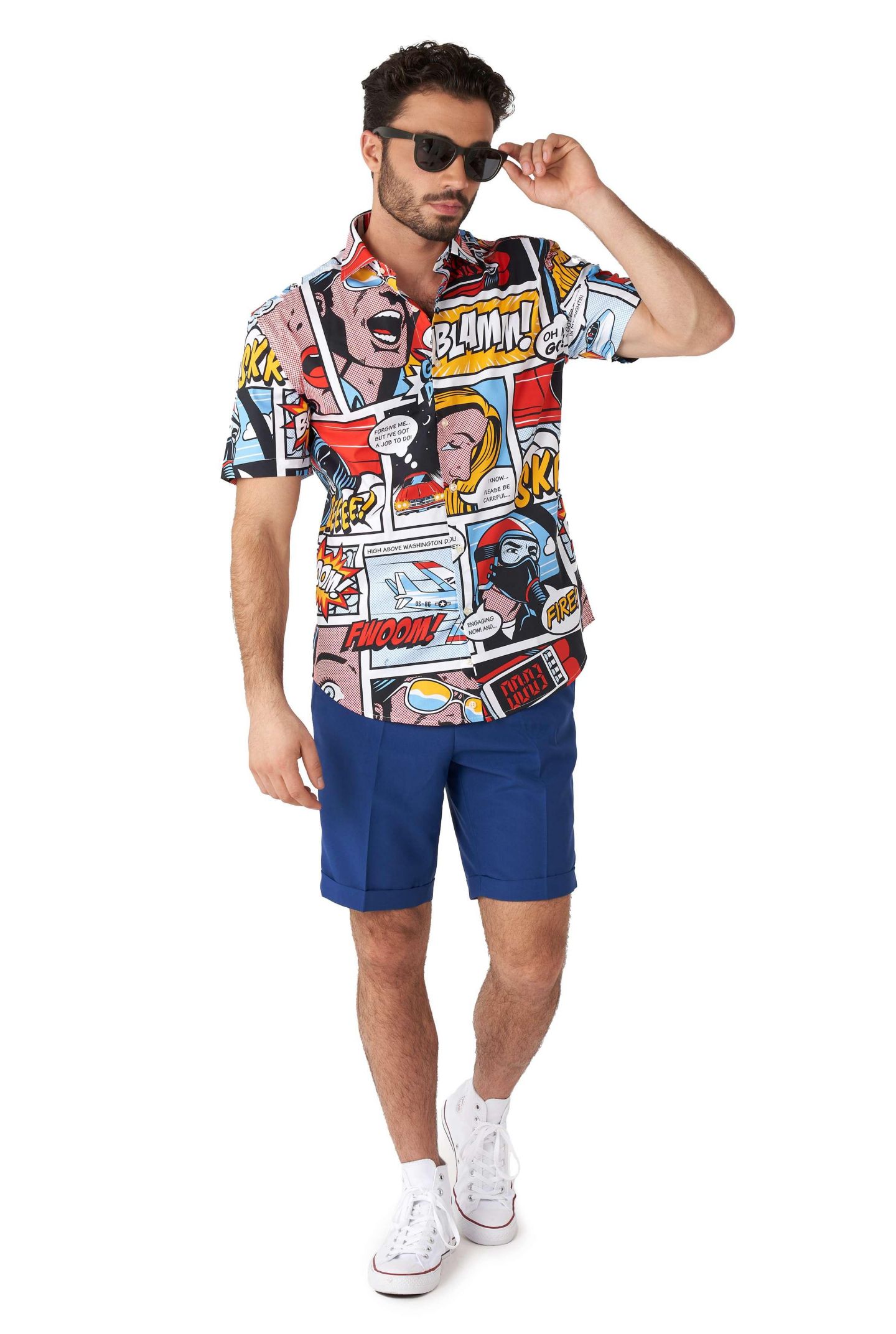 Мужская рубашка OppoSuits Shirt Short Sleeve Danger Days, цвет: Miscellaneous — фото 4
