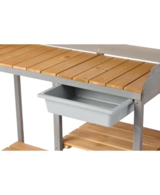 Streamdale Outdoor potting bench with cabinet