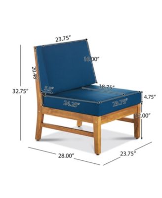 Streamdale 5-Seater Acacia Wood Outdoor Sectional Sofa Set