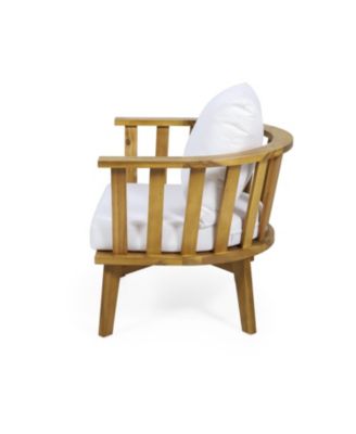 Streamdale Set of 2, Outdoor Acacia Wood Patio Club Chair