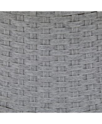 Streamdale (Set of 2) 26,7" Modern Silver Grey Swivel Wicker Lounge Chair