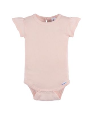 Baby Girls Crystal Pink Bodysuit and Shorts Set, 2-Pack