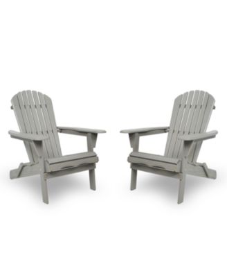 Streamdale 2 Wooden Folding Adirondack Chairs