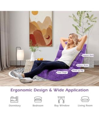 Adjustable 14-position Cushioned Floor Chair