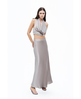 Women's Backless Belted Blouse