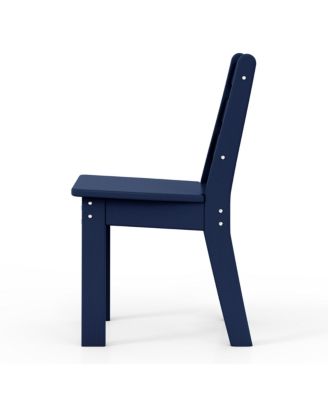Outdoor HDPE Kids Plastic Toddler Dining Chair (Set of Two)