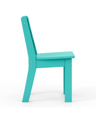 Outdoor HDPE Kids Plastic Toddler Dining Chair (Set of Two)