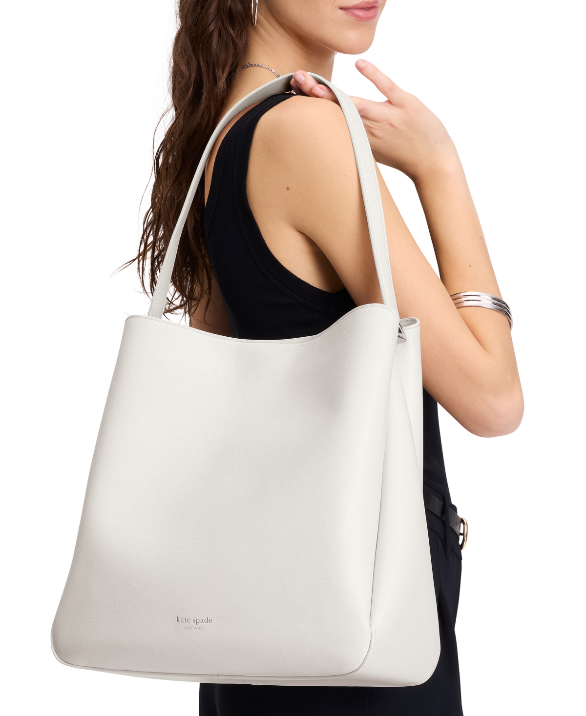 KATE SPADE GRACE MEDIUM LEATHER HOBO BAG 