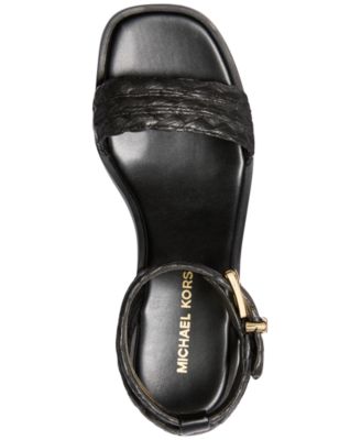 Michael Kors Sandra Buckles Espadrille Platform Sandals - Macy's