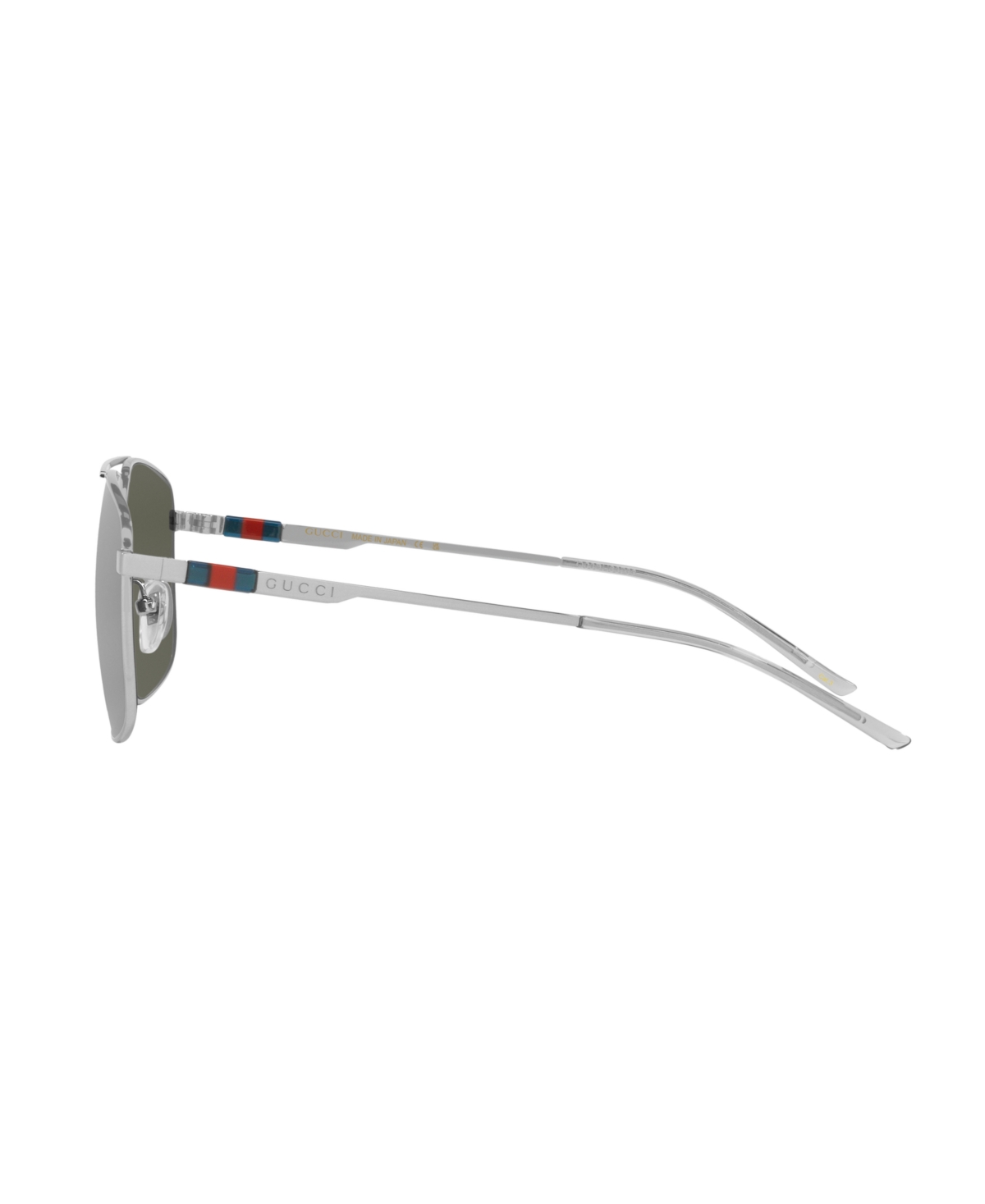 Gucci Eyewear Navigator Frame Sunglasses In Silver