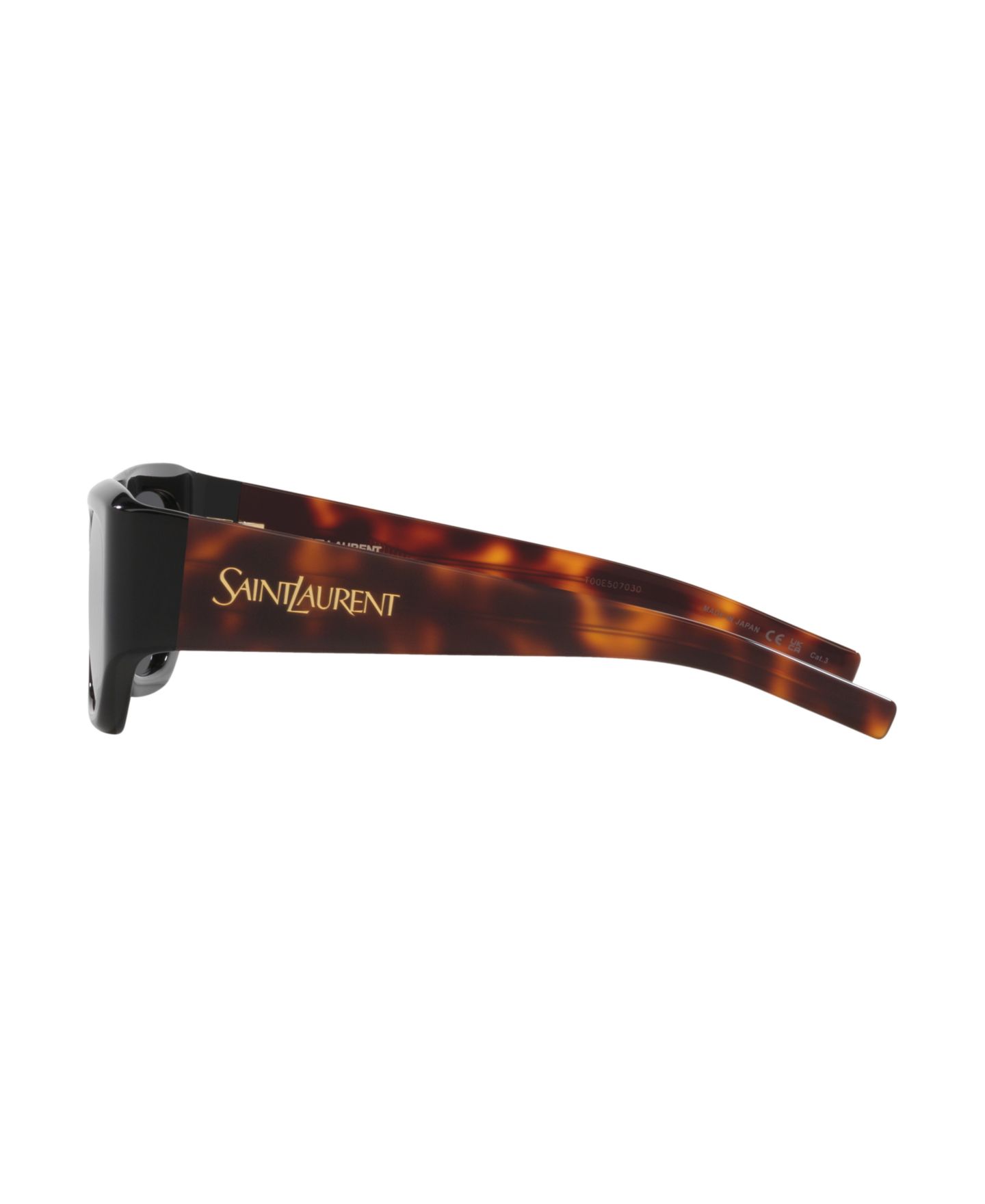 Женские солнцезащитные очки Saint Laurent Standard Sunglasses, SL 740 YS000619, цвет: Чёрный — фото 3