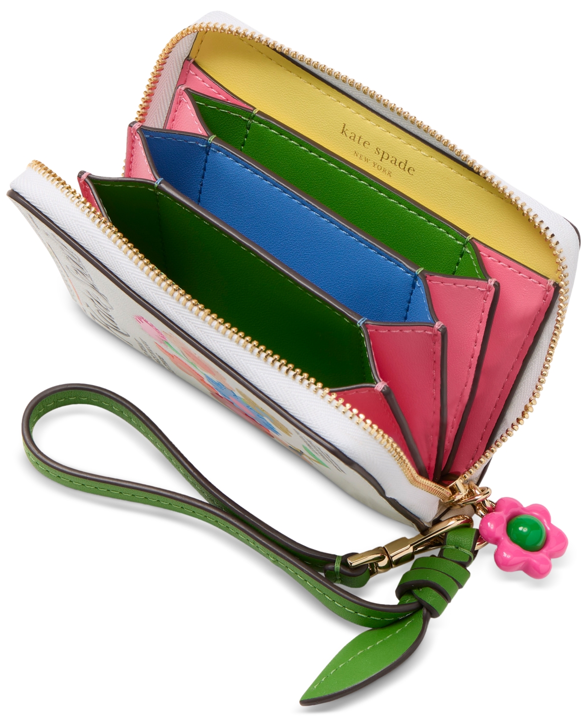 KATE SPADE FRESH PICKS COMPACT LEATHER WRISTLET 